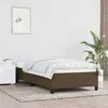 Image de vidaXL Bedframe zonder matras 90x190 cm stof donkerbruin347029