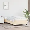 Image de vidaXL Bedframe zonder matras 90x190 cm stof cràmekleurig347031
