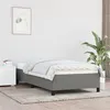 Image de vidaXL Bedframe zonder matras 90x200 cm stof donkergrijs347035