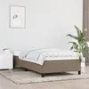 Image de vidaXL Bedframe zonder matras 90x200 cm stof taupe347038