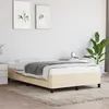 Image de vidaXL Bedframe zonder matras 120x200 cm stof cràmekleurig347055