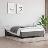 Image de vidaXL Bedframe zonder matras stof donkergrijs 140x200 cm347067