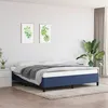 Image de vidaXL Bedframe zonder matras stof blauw 160x200 cm347080