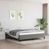 Image de Cadre de lit sans matelas gris foncé 180x200 cm tissu