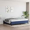 Image de vidaXL Bedframe zonder matras stof blauw 200x200 cm347096