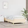 Image de vidaXL Bedframe zonder matras 90x190 cm stof cràmekleurig347130
