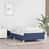 Image de vidaXL Bedframe zonder matras 90x200 cm stof blauw347139