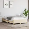 Image de vidaXL Bedframe zonder matras 120x200 cm stof cràmekleurig347154