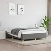 Image de Cadre de lit sans matelas gris foncé 140x190 cm tissu