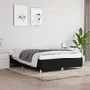 Image de Cadre de lit sans matelas noir 140x190 cm tissu