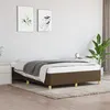 Image de vidaXL Bedframe zonder matras stof donkerbruin 140x190 cm347160