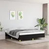 Image de Cadre de lit sans matelas noir 160x200 cm tissu