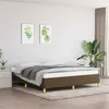 Image de vidaXL Bedframe zonder matras stof donkerbruin 160x200 cm347176