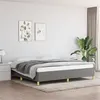Image de vidaXL Bedframe zonder matras stof donkergrijs 200x200 cm347190