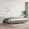 Image de vidaXL Bedframe zonder matras stof taupe 200x200 cm347193