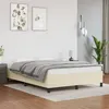 Image de vidaXL Bedframe kunstleer cràmekleurig 140x200 cm347253