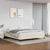 Image de vidaXL Bedframe kunstleer cràmekleurig 180x200 cm347265