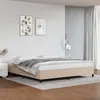 Image de vidaXL Bedframe kunstleer cappuccinokleurig 200x200 cm347274