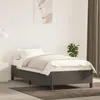 Image de Cadre de lit sans matelas gris foncé 90x200 cm velours