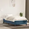 Image de vidaXL Bedframe zonder matras 90x200 cm fluweel donkerblauw347304