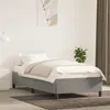 Image de vidaXL Bedframe zonder matras 100x200 cm fluweel lichtgrijs347306