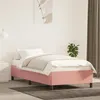 Image de vidaXL Bedframe fluweel roze 100x200 cm347311