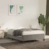 Image de vidaXL Bedframe zonder matras 120x200 cm fluweel lichtgrijs347312