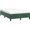 Image de Lit vidaxl 203 x 123 x 35 cm en velours sans sommier de couleur