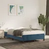 Image de vidaXL Bedframe zonder matras 120x200 cm fluweel donkerblauw347316