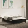 Image de Cadre de lit sans matelas noir 140x190 cm velours