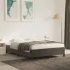 Image de vidaXL Bedframe zonder matras 140x200 cm fluweel donkergrijs347325