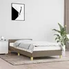 Image de vidaXL Bedframe met hoofdeinde zonder matras 90x200 cm stof taupe347387