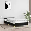 Image de vidaXL Bedframe zonder matras 100x200 cm stof zwart347393