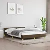 Image de Lit vidaxl 203 x 143 x 50 cm en tissu sans sommier pour 2 personnes de couleur