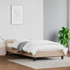Image de vidaXL Bedframe met hoofdeinde zonder matras Cappuccino 90x190 cm347476