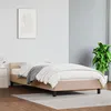 Image de vidaXL Bedframe met hoofdeinde zonder matras Cappuccino 100x200 cm347488