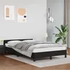 Image de vidaXL Bedframe met hoofdeinde zonder matras 120x200 cm zwart347489
