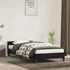 Image de Cadre de lit sans matelas noir 100x200 cm velours