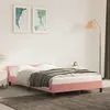 Image de vidaXL Bedframe met hoofdeinde zonder matras 120x200 cm fluweel roze347566