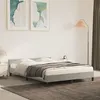 Image de Cadre de lit sans matelas gris clair 140x190 cm velours