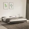 Image de Cadre de lit sans matelas gris foncé 160x200 cm velours