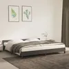 Image de Cadre de lit sans matelas gris foncé 200x200 cm velours