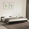 Image de Cadre de lit sans matelas noir 200x200 cm velours