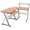 Image de vidaXL Bureau d'ordinateur d'angle Marron 132x112x99cm Bois ingénierie