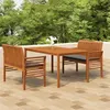 Image de vidaXL Ensemble à dîner d'extérieur 3 pcs et coussins Acacia solide3120458