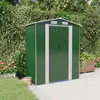 Image de vidaXL Abri de jardin Vert 192x108x223 cm Acier galvanisé, rangement de jardin pour les outils, rangement pour outils 319267