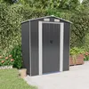 Image de vidaXL Abri de jardin Anthracite 192x108x223 cm Acier galvanisé, rangement de jardin pour les outils, rangement pour outils 319271