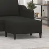 Image de vidaXL Tabouret 70x55x41 cm tissu noir349307