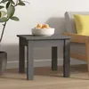 Image de Table basse Gris 35x35x30 cm Bois massif de pin