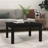 Image de vidaXL Table basse Noir 55x55x30 cm Bois massif de pin814233